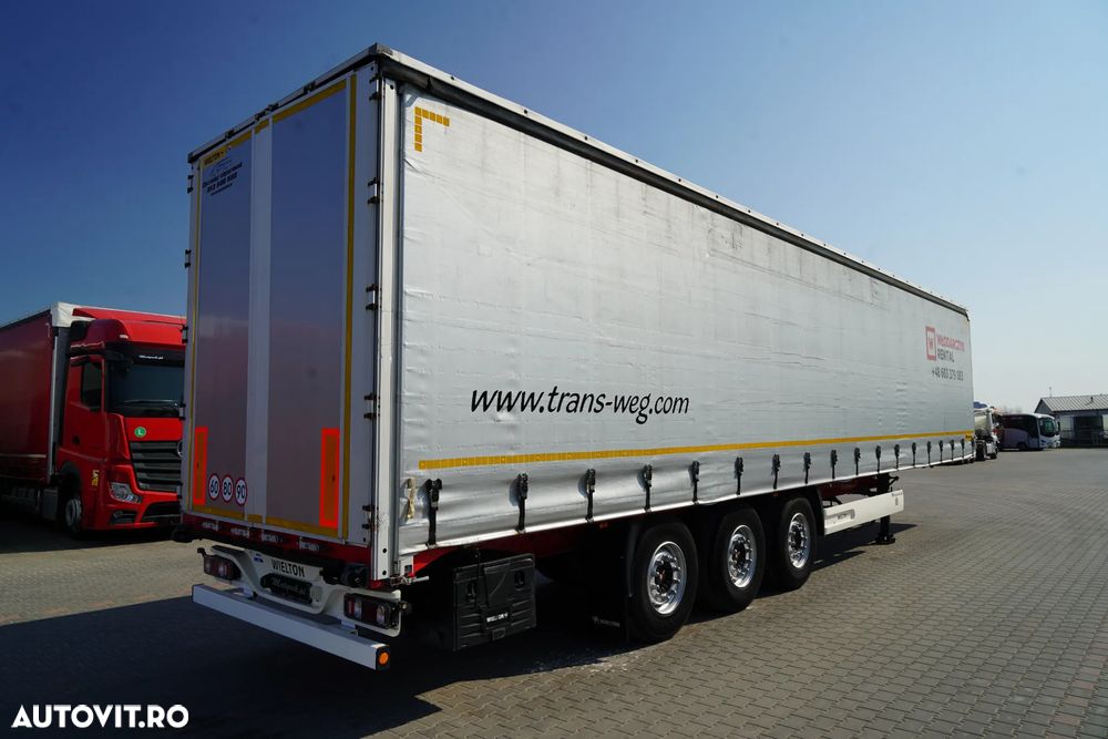 Wielton CORTINĂ STANDARD / REMORCA DIN OȚEL - 9 M / AXĂ RIDICATĂ / SAF / - 6