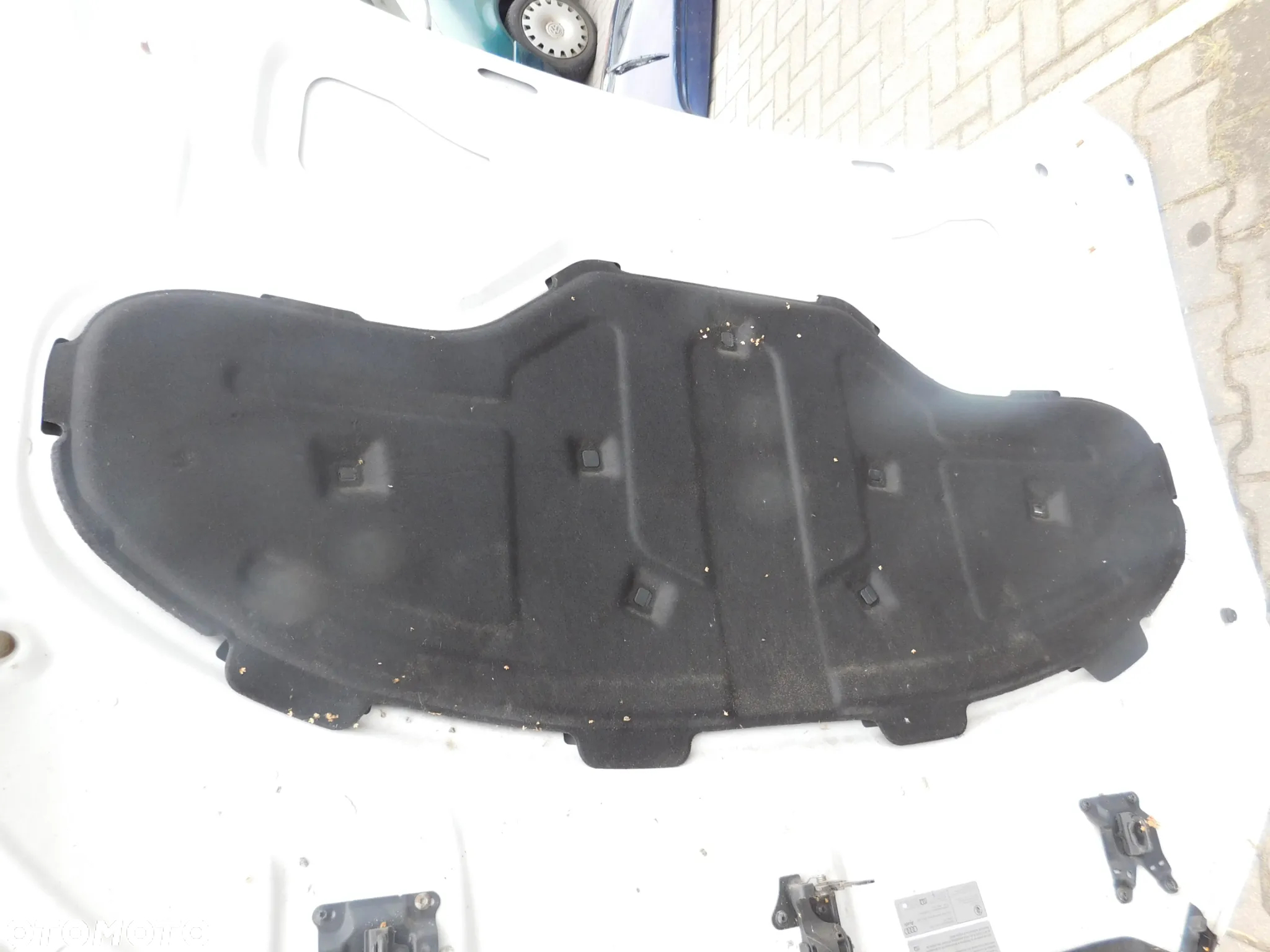 maska silnika AUDI A8 D4 przed liftem LS9R biała - 12