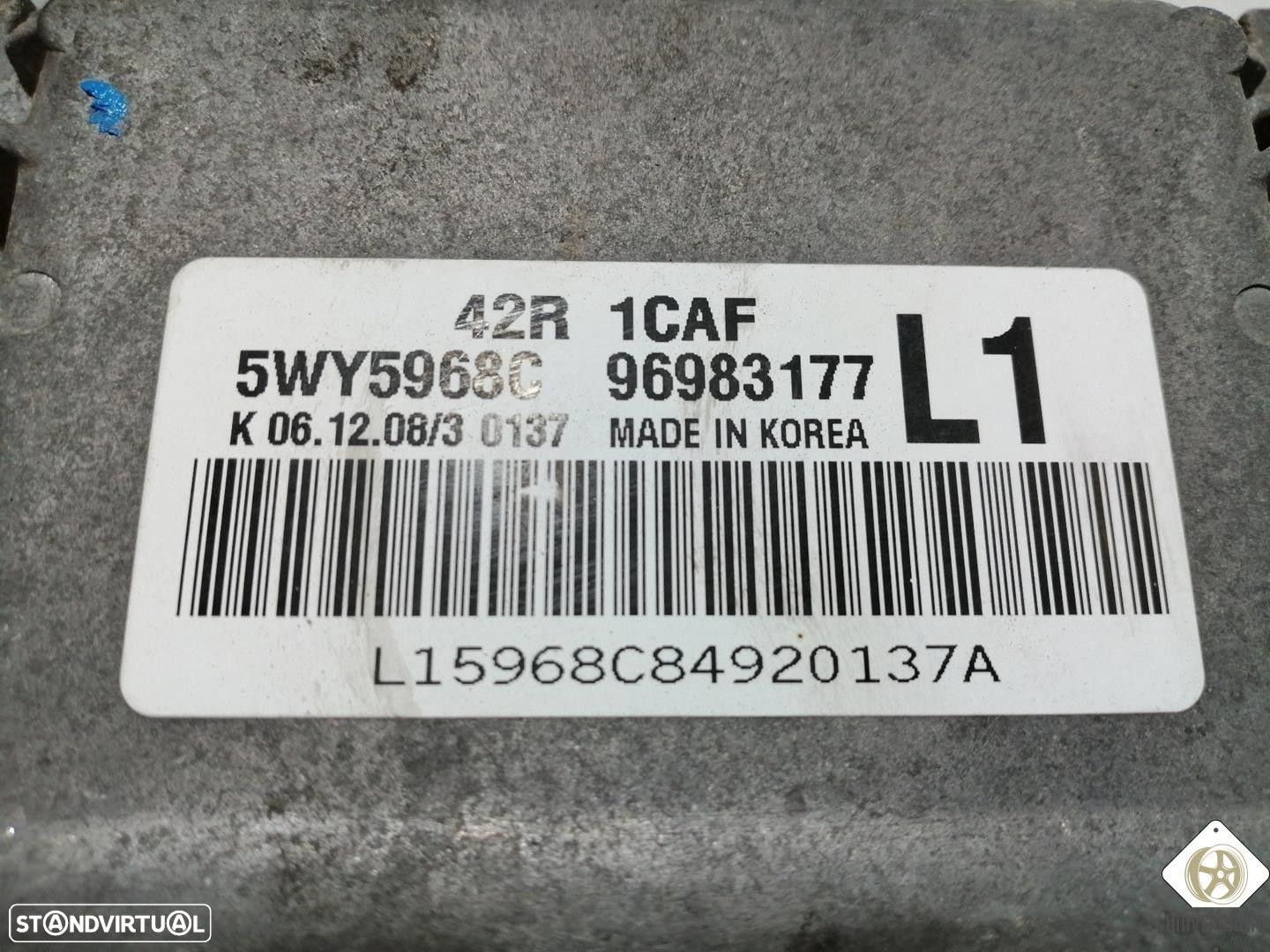 CENTRALINA MOTOR UCE CHEVROLET AVEO / KALOS FASTBACK 2009 - 4