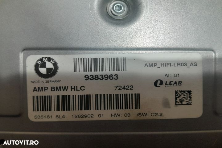 Amplificator audio 9383963 9383963 BMW Seria 1 F20/F21 [facelift] [20 - 4