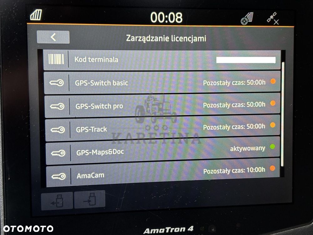 Amazone AmaTron 4 Ama Tron Terminal Sterujący Isobus Licencja - 1