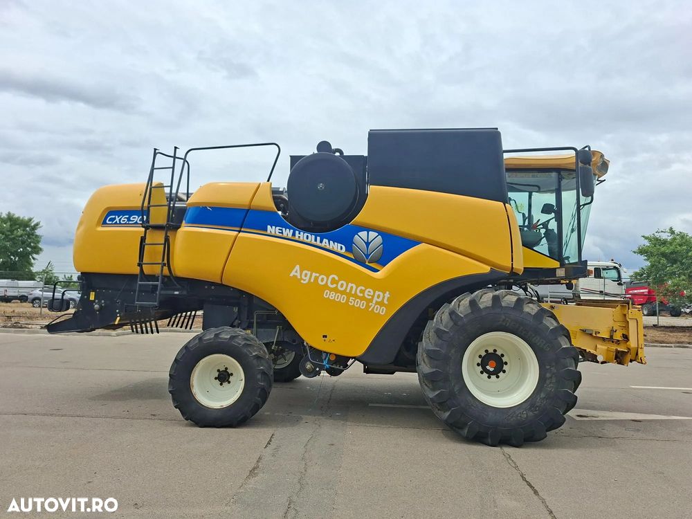 New Holland CX 6.90 ST5 COMBINA AGRICOLA CU HEDER PAIOASE 760CG 6,70M/22FT VF SI CARUCIOR TRANSPORT - 6