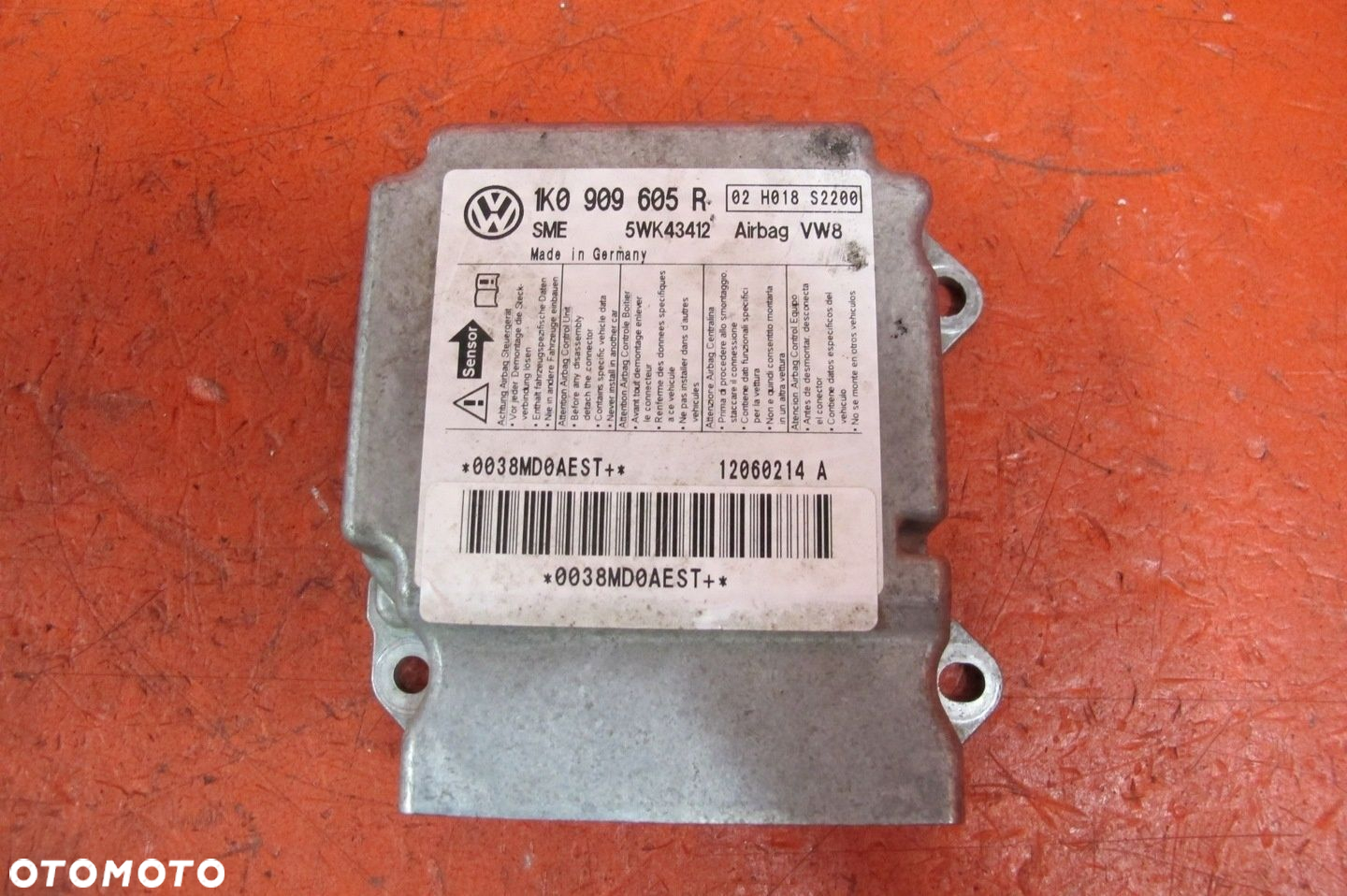 VW GOLF PLUS  PODUSZKI DESKA KONSOLA AIRBAG PASY SENSOR KPL - 7