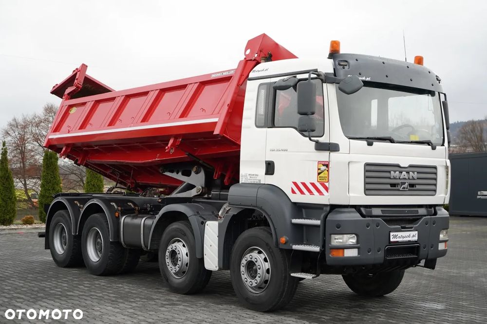 MAN TGA 35.400 / 8X4 / WYWROTKA 2 STR. / HYDROBURTA / HYDROKLAPA / MANUAL / MEILLER KIPPER - 10