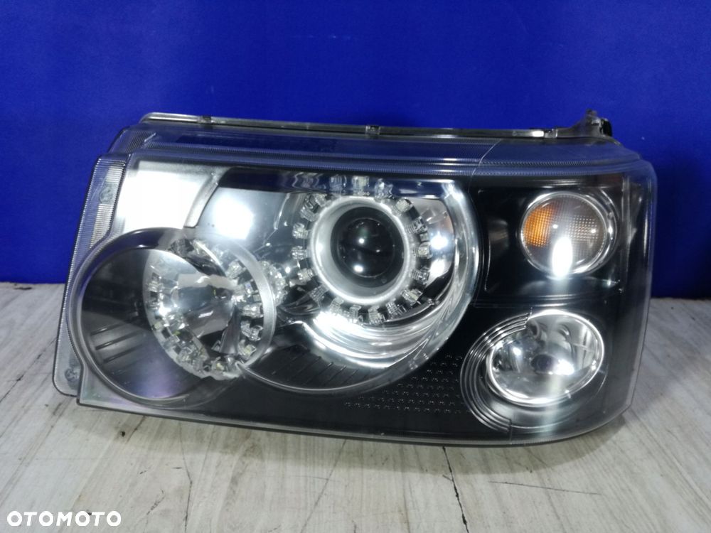 range rover sport l320 04/09 lampa reflektor lewa bi xenon 12 pin - 1