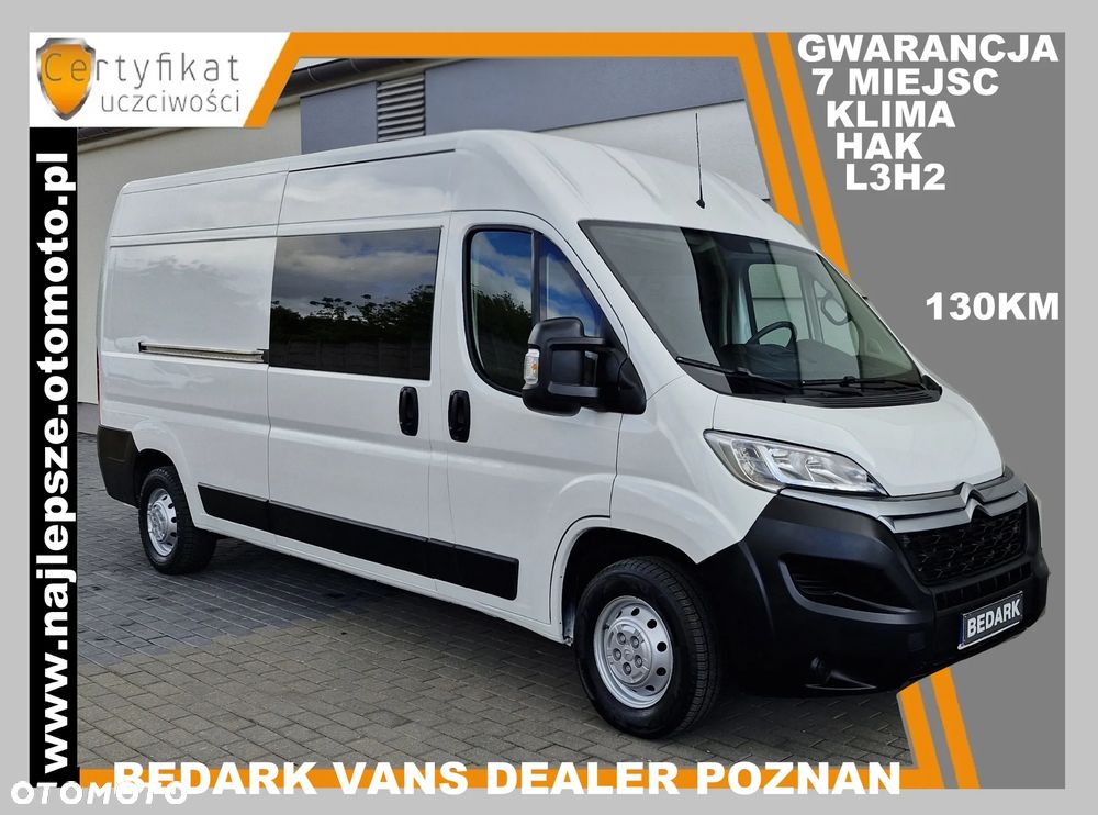 Peugeot Boxer, L3H2, BRYGADÓWKA, 7 miejsc, DOKA, tempomat, klima - 1