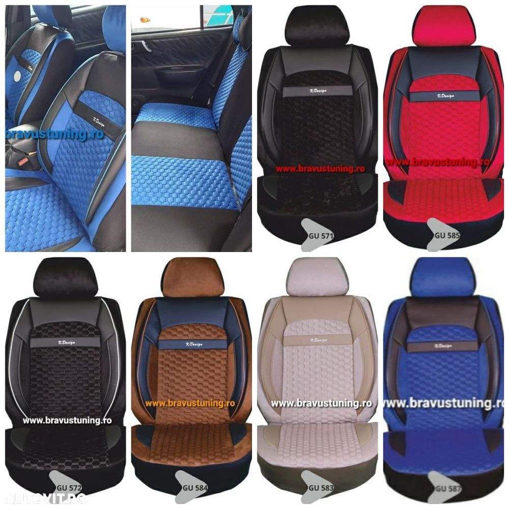 Huse scaun auto Velur BMW,Kia, Volkswagen,Audi, Mercedes, Opel,Ford - 4