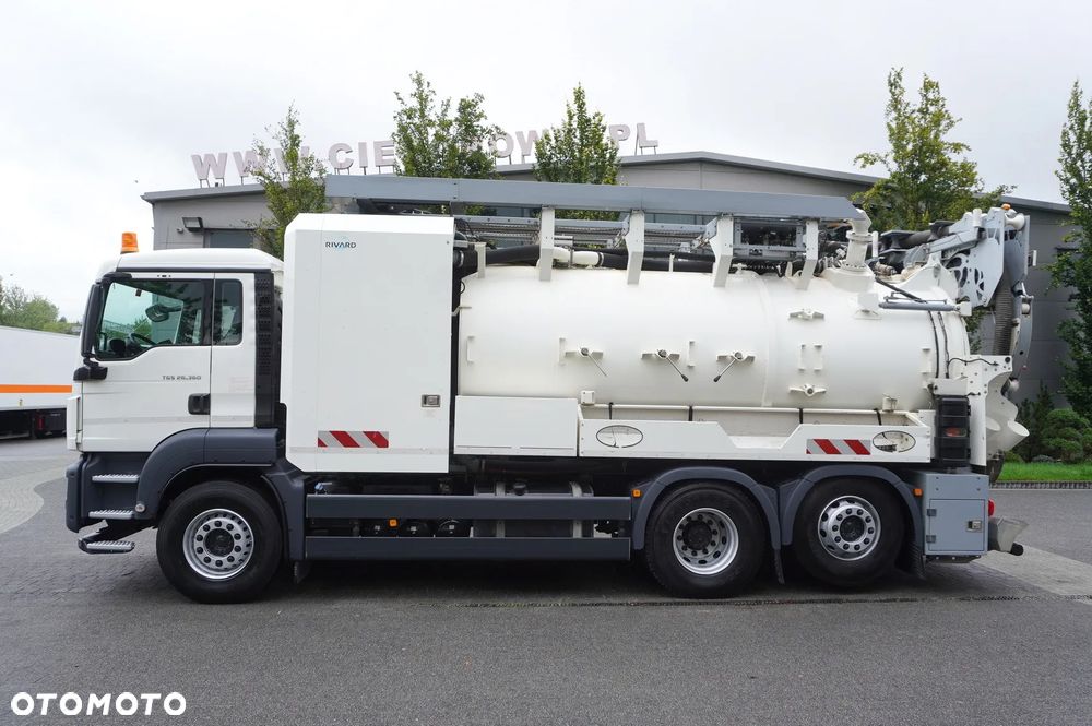 MAN TGS 26.360 E6 / Zabudowa WUKO Rivard 18 m3 / 180 tys. km / oś skrętna - 2