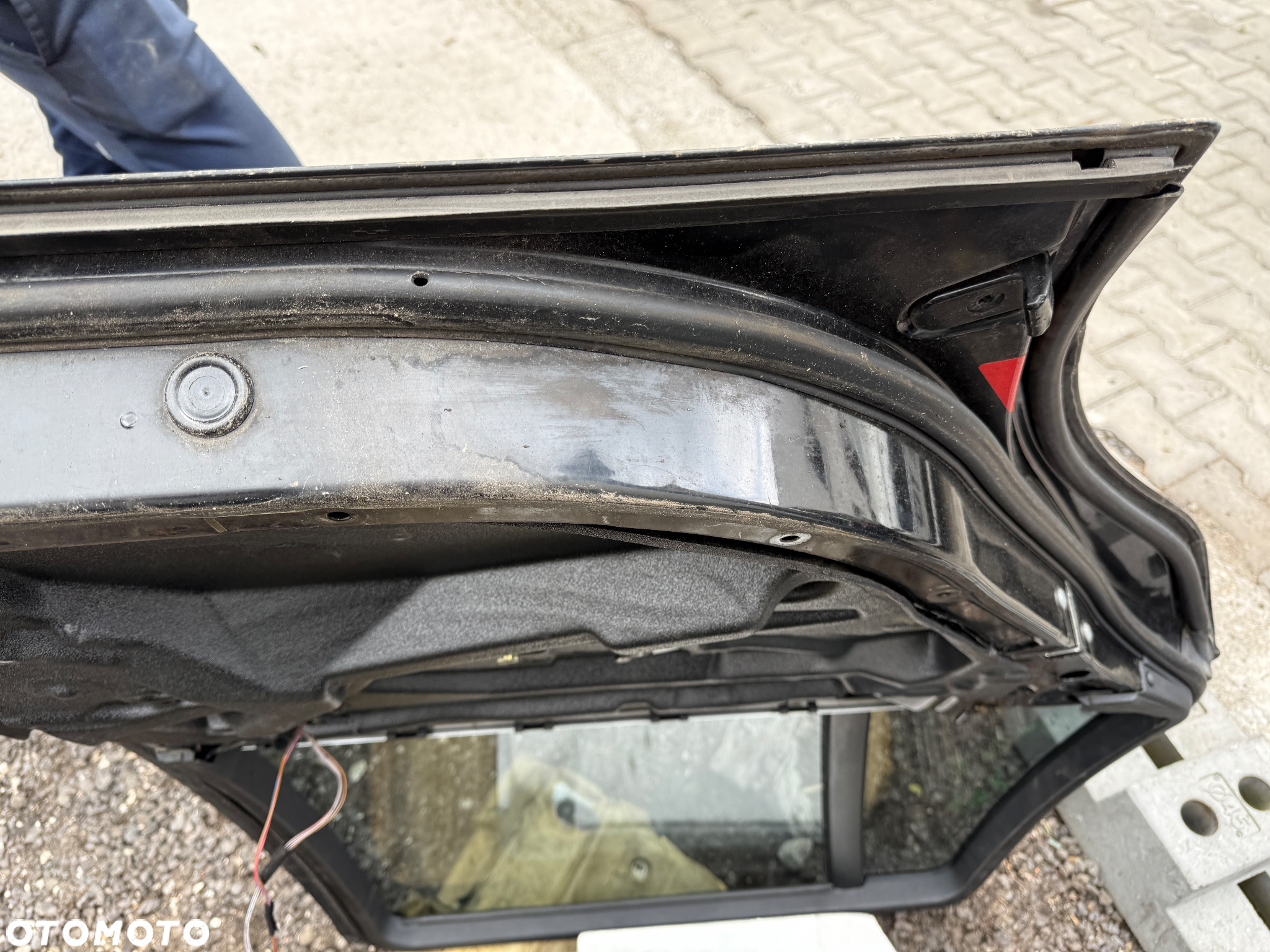 Drzwi tył lewy  tylne lewe e39 kombi touring 668 Schwarz 2 bez rdzy ! - 4