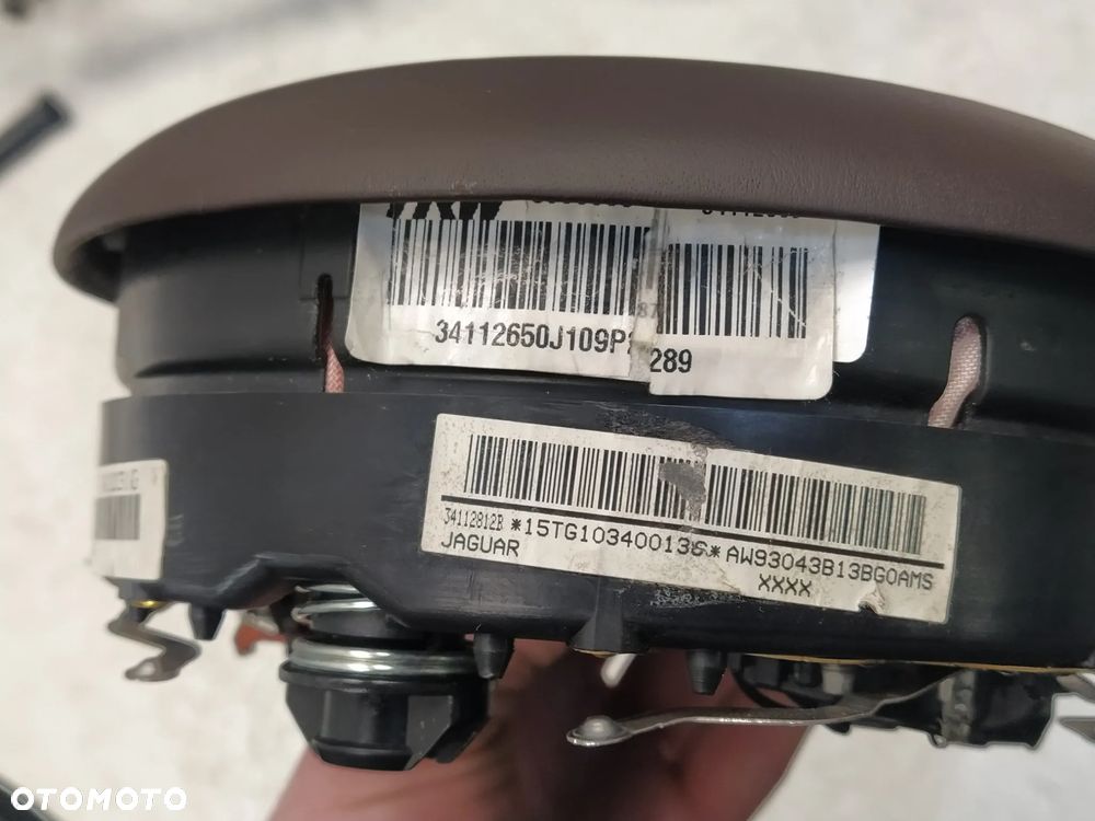 JAGUAR XJ X351 DESKA KONSOLA KOKPIT PODUSZKA POWIETRZNA AIRBAG PASAŻERA KIEROWNICY ZAPINKA NAPINACZ PASÓW BEZPIECZEŃSTWA BRĄZOWA ORYGINAŁ - 8