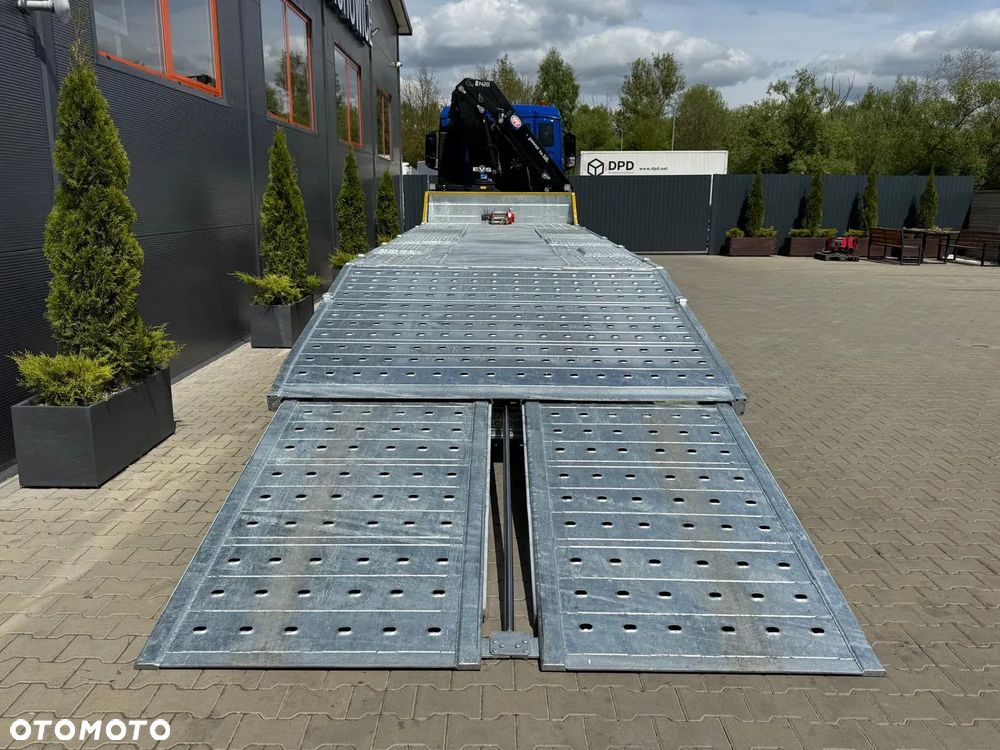 MAN MAN TGS TGX 26.360 E5 laweta uniwersalna 10 m + Dźwig HDS HMF 1420 K2 / platforma do przewozu kontenerów / pomoc drogowa / platforma / kran krane dzwig hds żuraw - 19