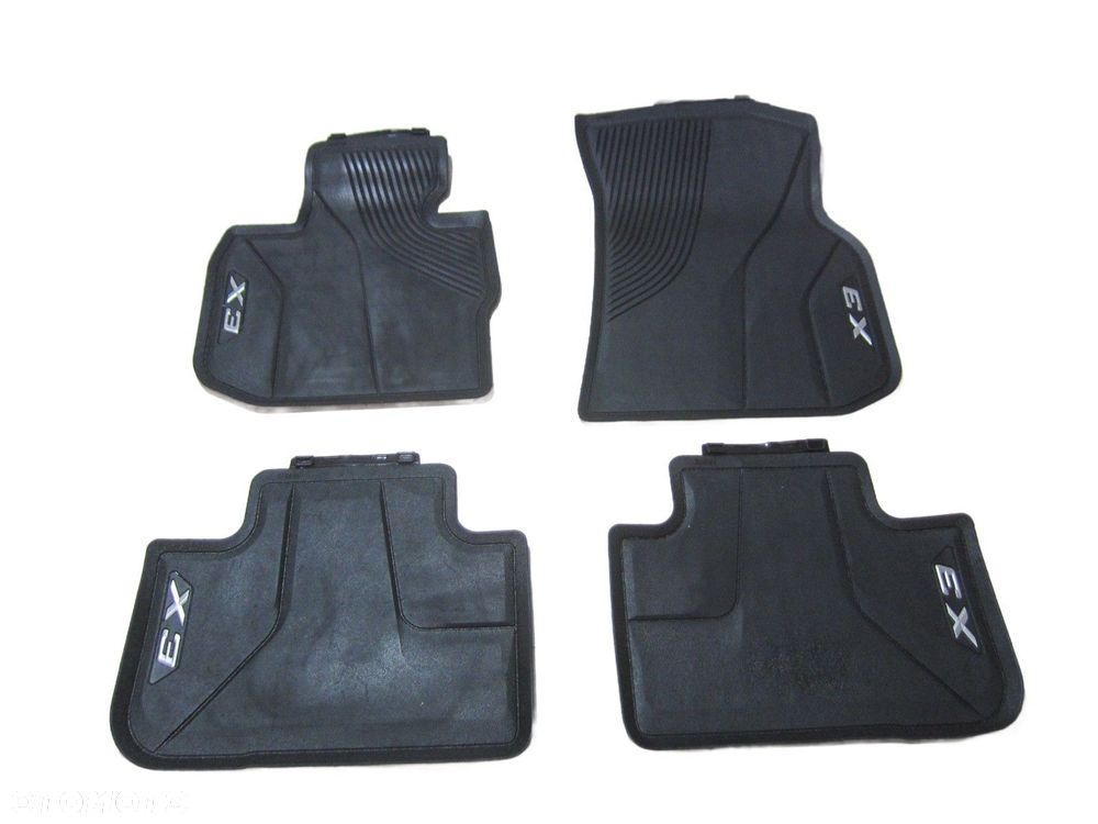 BMW X3 G01 DYWANIKI PODŁOGOWE GUMOWE CZARNE 51472450511 51472451585 - 1