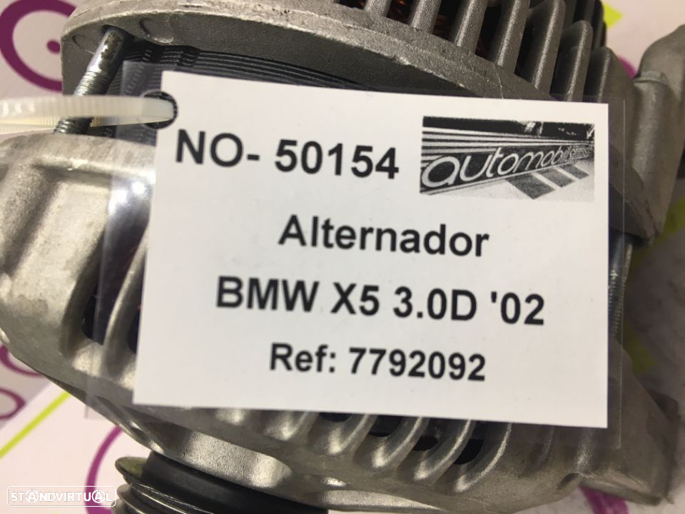 Alternador BMW X5 3.0 184 Cv de 2002 - Ref: 7792092 - NO50154 - 4