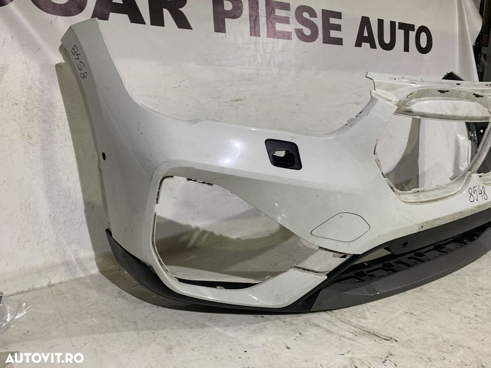 Bara fata BMW X1 F48, facelift, LCI, 2019, 2020, 2021, 2022, 2023, cod origine OE 51117954205, cu gauri pentru spalatori faruri si senzori de parcare (6). - 3