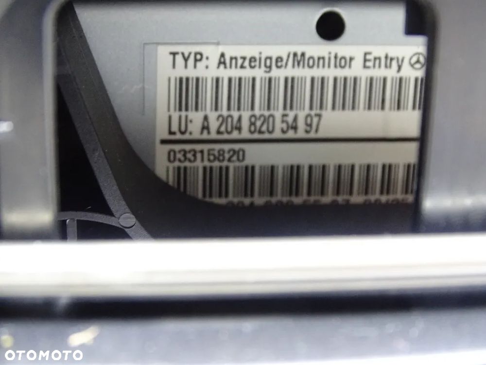 MB C W204 Radio wyswietlacz 2049007302 - 6