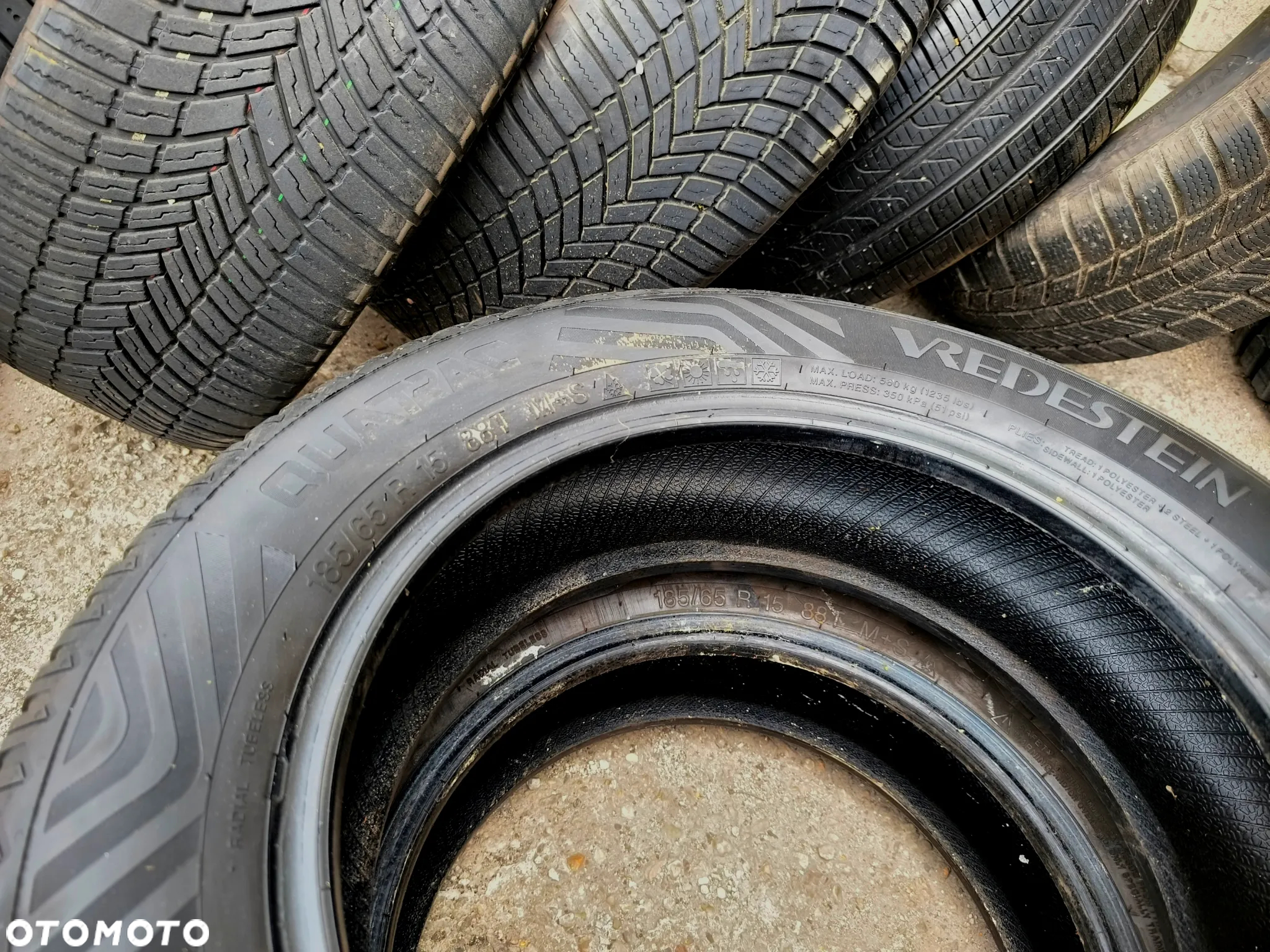 185/65R15 88T Opony Całoroczne Wielosezonowe VREDETEIN QUATRAC 6,5mm Legnica ALU-RAD 22r. 185/65 - 7