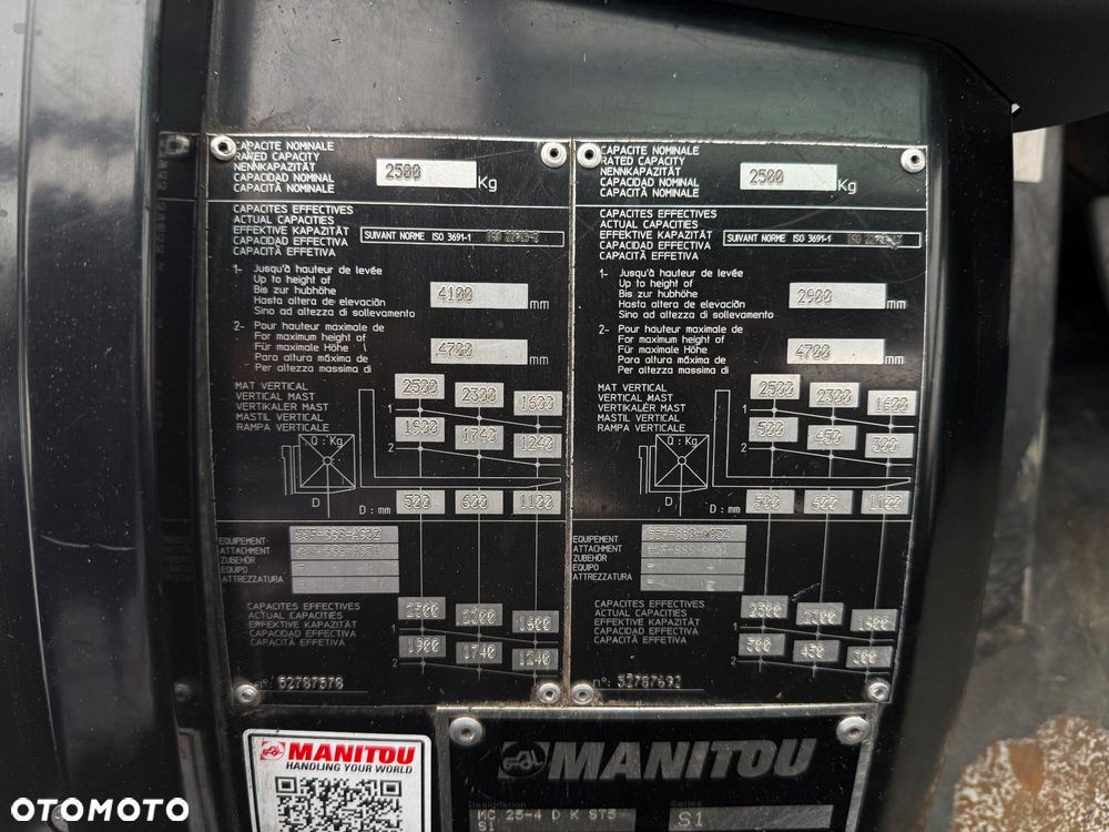 Manitou Terenowy Wózek Widłowy MC25-4 - 25