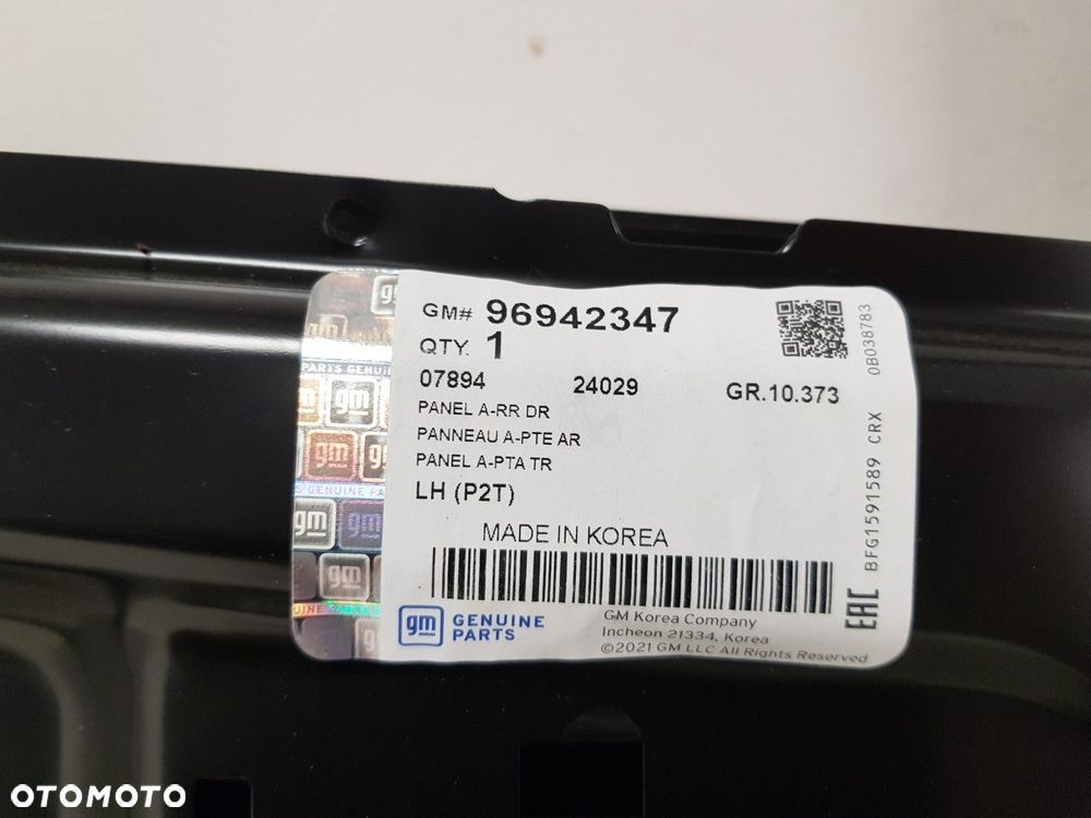 FABRYCZNIE NOWE ORYGINALNE DRZWI LEWE TYLNE LEWA TYŁ CHEVROLET AVEO T255 HB 07-11  96942347 - 6
