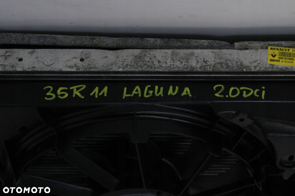 RENAULT LAGUNA III 07R- 2.0 DCI KOMPLET CHŁODNIC WENTYLATORY - 6