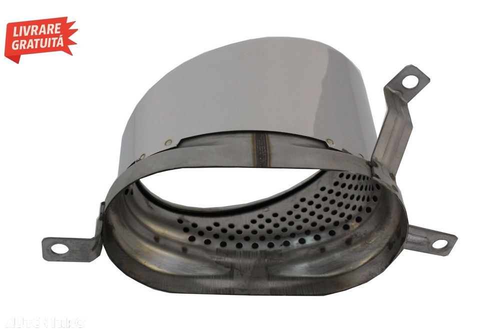 Difuzor Bara Spate Negru si Ornamente Evacuare Audi A7 4G Facelift (2015-2018) RS7- livrare gratuita - 14