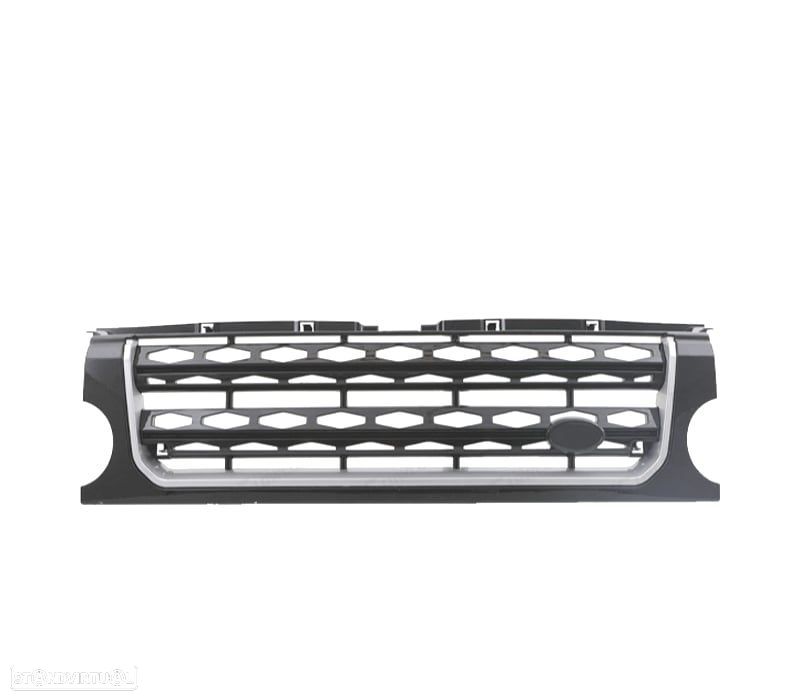 GRELHA LAND ROVER DISCOVERY III 05-09 LOOK DISCOVERY 4 PRETO BRILHANTE BORDA CROMADA - 2