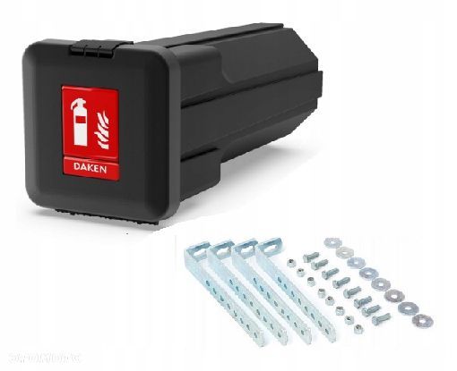 Pojemnik na gaśnicę 6kg DAKEN Tuba+wsporniki