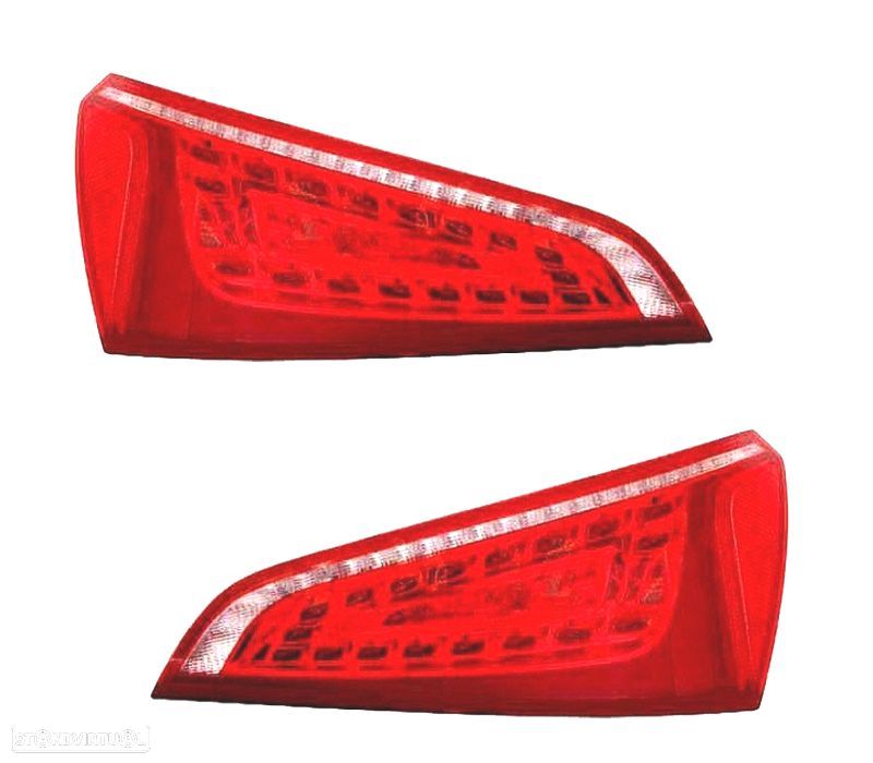 FAROLINS PARA AUDI Q5 08-12 BRANCO LED VERMELHO - 1