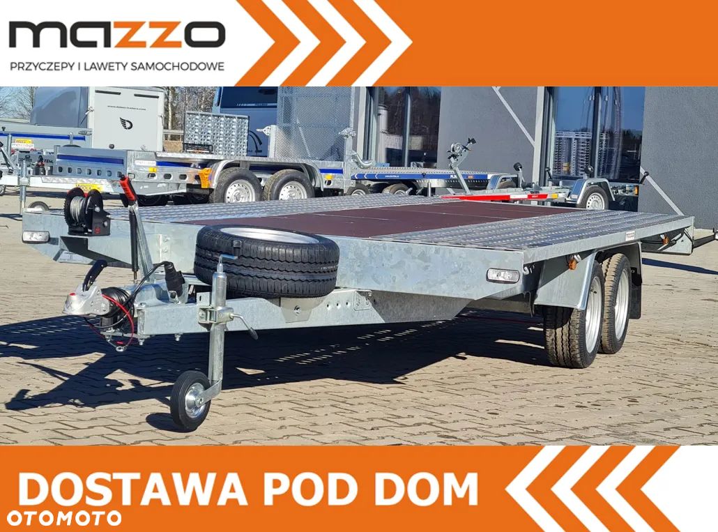 Niewiadów Laweta 450x210cm DMC 2700kg AMORTYZATORY KOŁO ZAPASOWE WCIĄGARKA  wypełnienie z wodoodpornej sklejki - 1