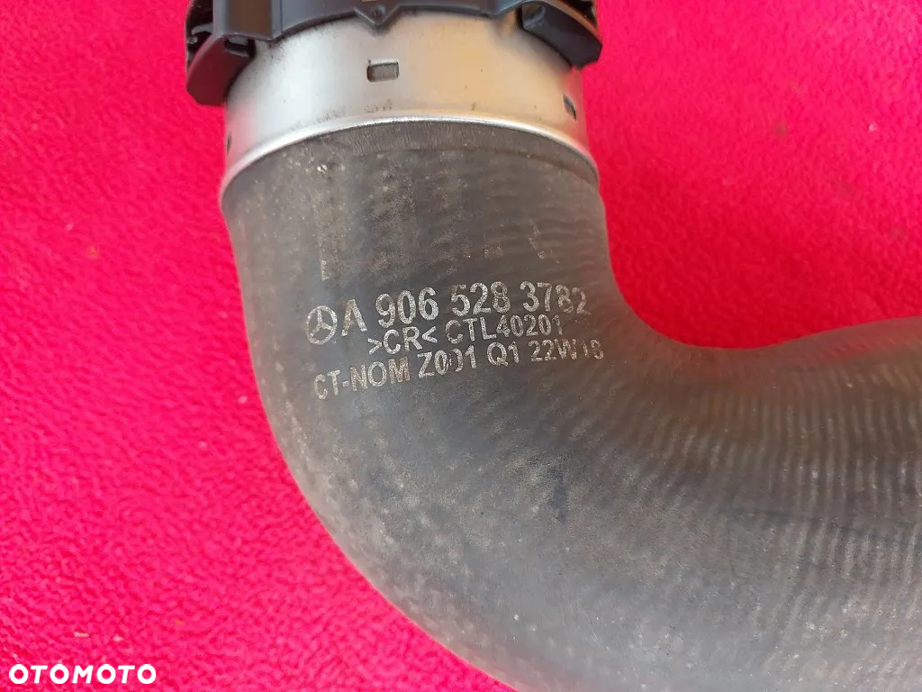 Rura Wąż Dolot Przewód Intercooler Mercedes Sprinter W906 Lift 2.2 CDI A9065283782 - 2