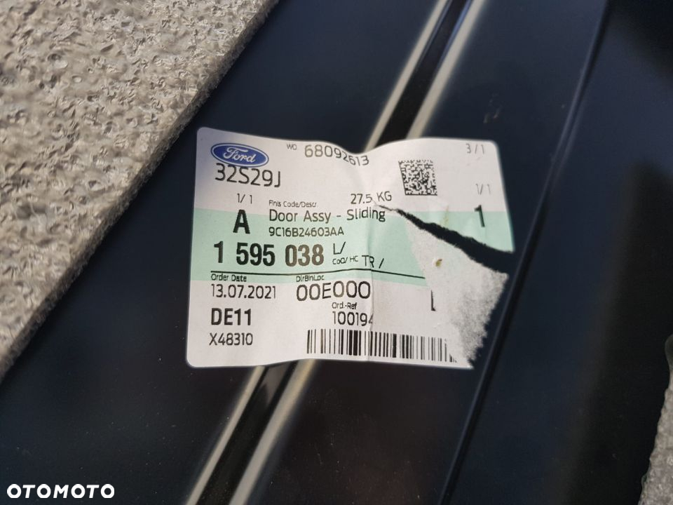 DRZWI LEWE PRZESUWNE ROZSUWANE FORD TRANSIT L3H2 L4H2 MK6 MK7 00-13 1595038 NOWE OEM - 5