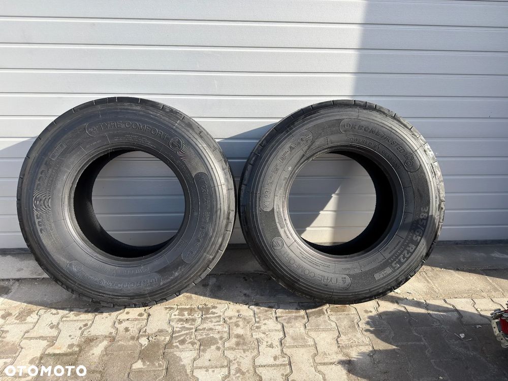 Nowe opony KRONE 18mm bieżnika 385/65 22.5' - 2