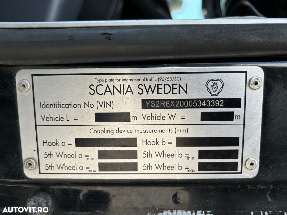 Scania R580, Epsilon, Abroll, Factura externa - 10