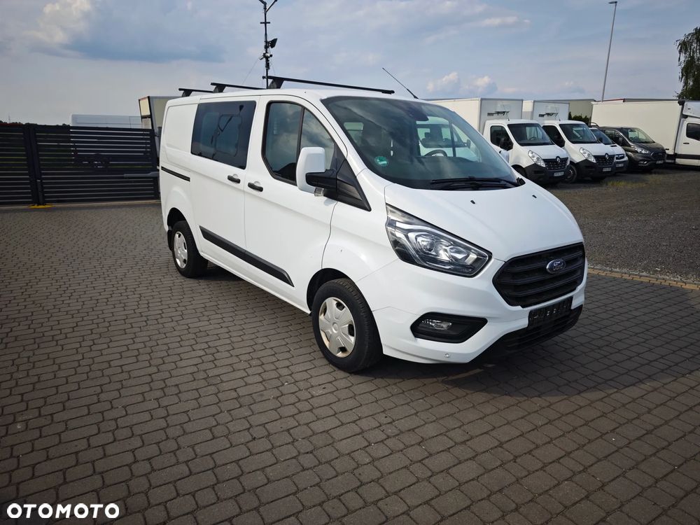 Ford Custom Doka Brygadówka Klima 6 miejsc Hak Bezwypadkowy - 7