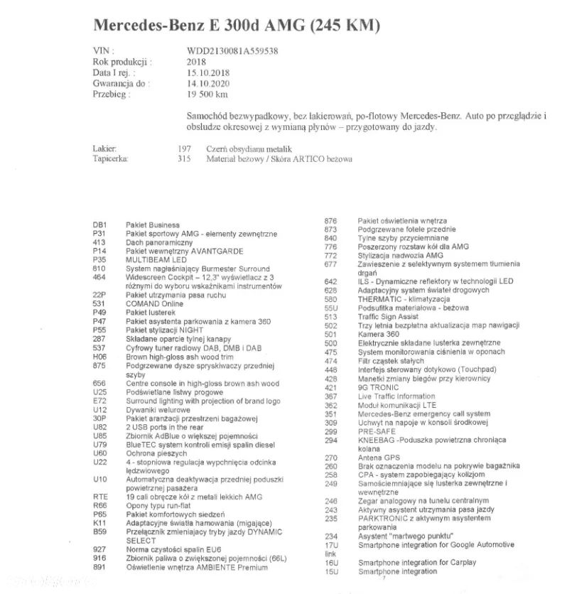 Mercedes-Benz Klasa E 300 d 9G-TRONIC - 20