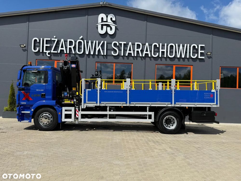 MAN TGM TGL TGS 18.250 E6 //skrzyniowy z HDS // 4x2 // żuraw HMF 1420 K2 HDS dzwig kran crane budowlanka - 5