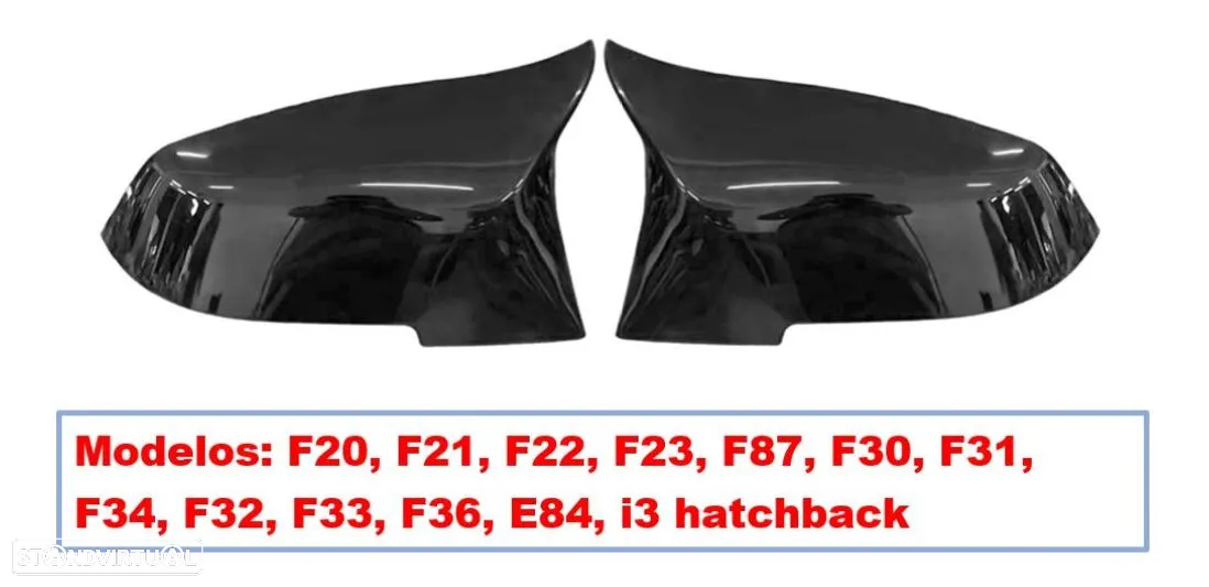 PROMOÇÃO Capas Retrovisor Preto Piano ou Carbono BMW séries 1 2 3 e 4 - 5