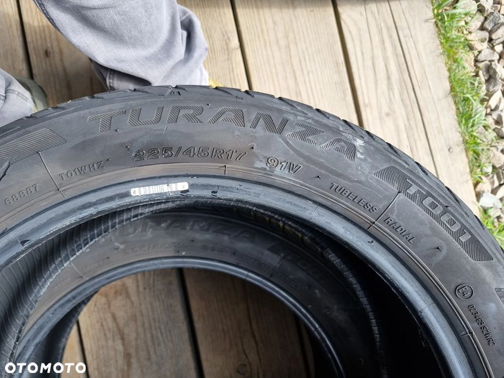 Opony BRIDGESTONE TURANZA T001 225/45R17 91V 2017r,6.5/6mm bdb stan - 11
