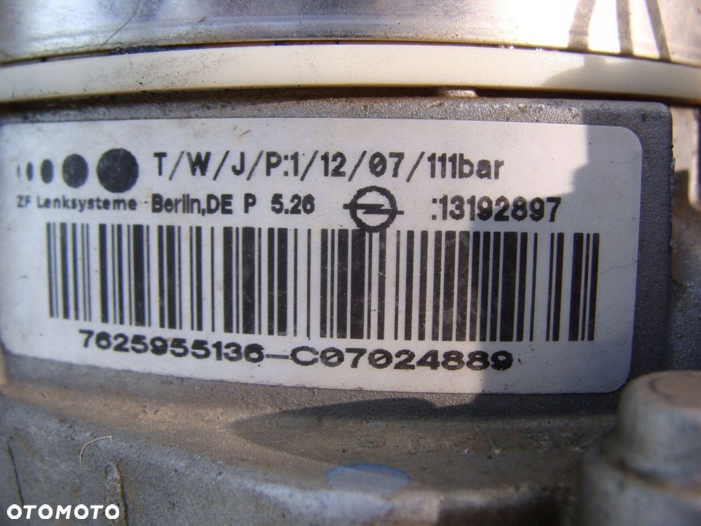 pompa wspomagania opel astra h zafira b 13192897 - 3