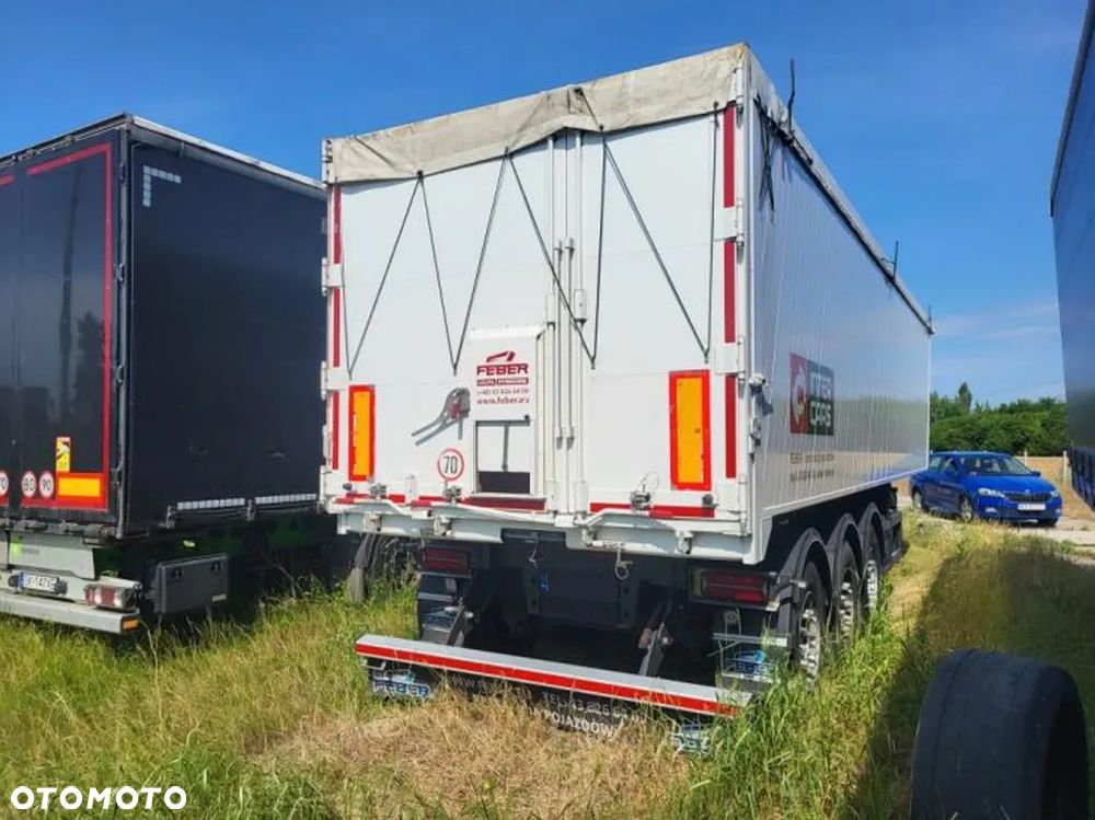 Feber Inter Cars WYWROTKA 49 M3 ZBOŻÓWKA / SZYBER + KLAPO-DRZWI / WAGA 6120 KG / PIERWSZA OŚ PODNOSZONA / SIŁOWNIK HYVA / 2023 ROK !! - 12
