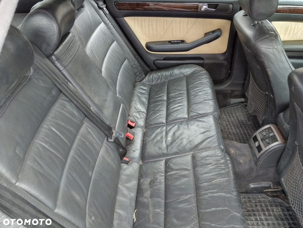 Audi A6 C5 Przed Lift QUATTRO (97-01r.) 2.8 B 193KM. Silnik ACK Skrzynia DEX lakier LZ9U / W9.Cały na części. GWARANCJA !!! Przód Tył Zestaw Komplet Drzwi Klapa Zderzak Błotnik Maska Grill Atrapa Szyba Pas Lampa Lusterko Boczki Fotel Kanapa Kokpit Deska Rozdzielcza Przełącznik Włącznik Sterownik Przewody Wiązka Instalacja Moduł Komputer Czujnik Listwa Pompa Alternator Wtryski Głowica Rozrusznik Kompresor Sprzęgło Dwumas Silnik Skrzynia ABS Klimatyzacji Paliwa Wspomagania Kolektor Turbina Przepustnica Zawór Chłodnica Koło Hak Belka Sanki Zawieszenie Mcpherson Półoś Amortyzator Wydech Tłumik Zacisk Most - 8