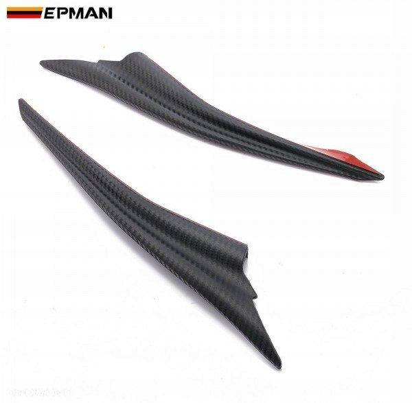 Dokładki lip 2x aerodynamiczne boczne duże KARBON - 3