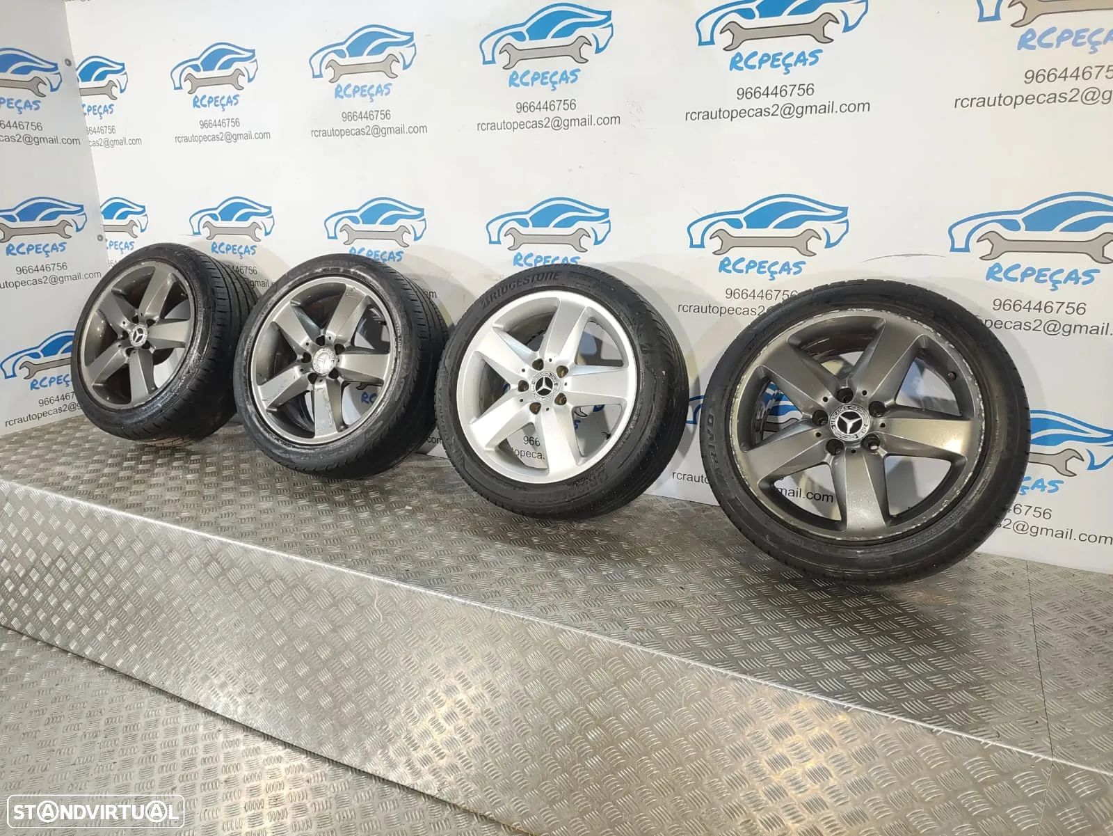 .JANTES MERCEDES SLK R171 17 POLEGADAS 7,5J 8,5J ET36 ET30 ORIGINAIS - 9