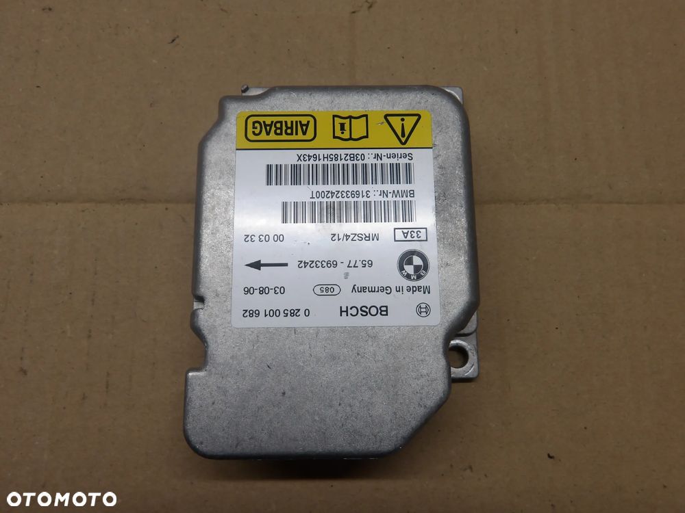 MINI COOPER R50 R53 01-06r 1.6B MODUŁ PODUSZEK AIRBAG 0285001682 - 1
