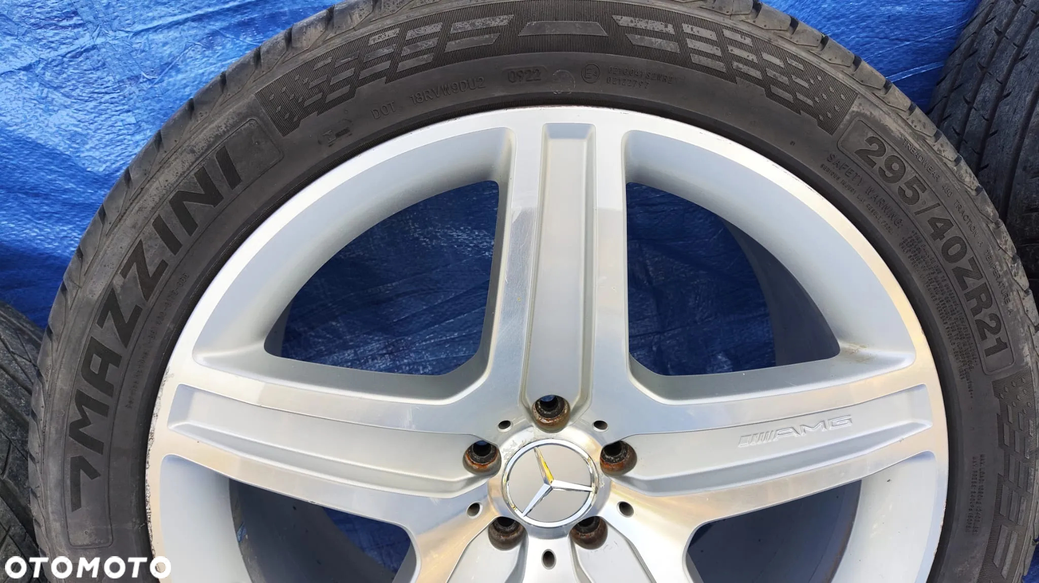 KOŁA FELGI ORYGINALNE AMG 21 CALI A1644017002 10Jx21 ET37 OPONY 295/40ZR21 MERCEDES GLE ML W164 W166 GLS GL X164 X166 S-KLASA W222 CL W216 - 5