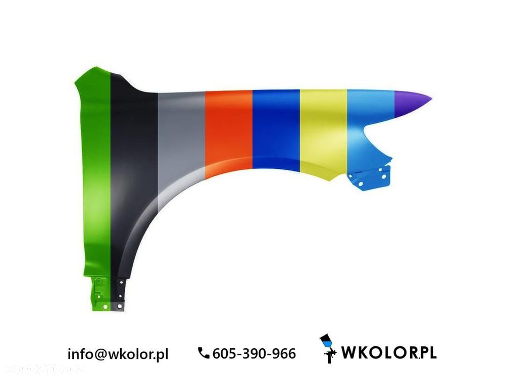 NOWY BŁOTNIK VW TOUAREG 2007-2010 LAKIEROWANY W KOLOR - 1