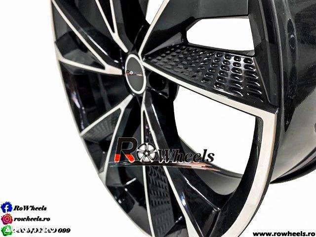 Jante AUDI A6 A7 A8 Q3 Q5 Q7 Q8 22 R22 Black Machined Face - 7