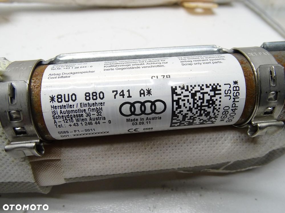 KURTYNA POWIETRZNA AIRBAG LEWA 8U0880741A AUDI Q3 8U - 5