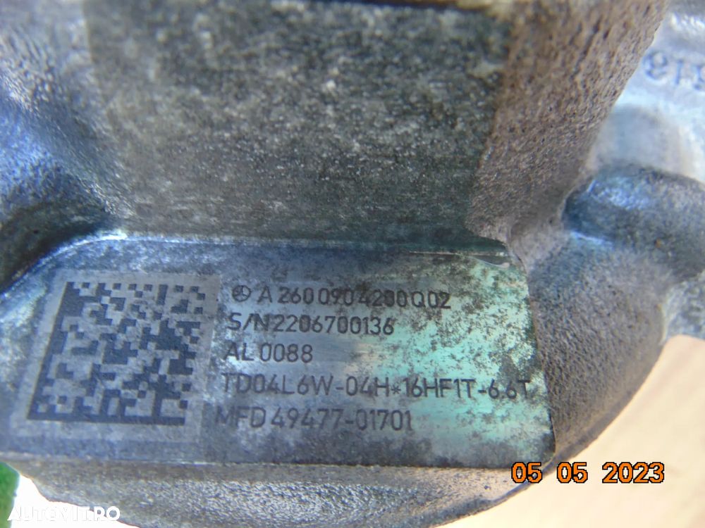 Turbina Mercedes 2.0 benzina Cla Gla GLB W247 x247 w177 w176 w246 w118 w117 c118 c117 turnina 2.0 b - 4