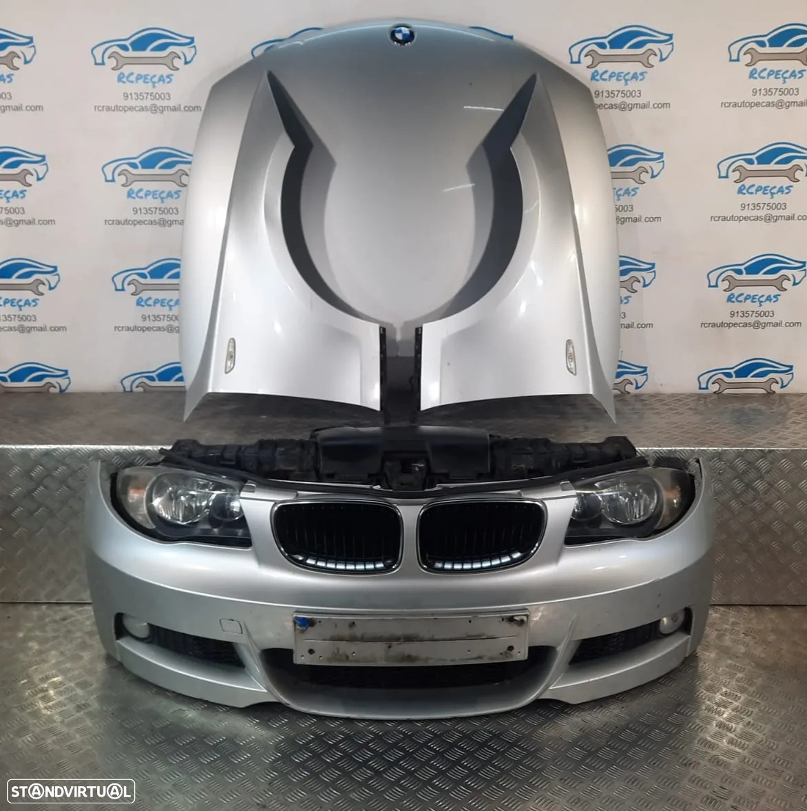 FRENTE COMPLETA BMW SERIE 1 E88 CABRIO PACK M  E81 E82 E87 PARACHOQUES GUARDA-LAMAS OTICAS RADIADOR VENTILADOR FRENTE FIBRA REFORÇO - 8