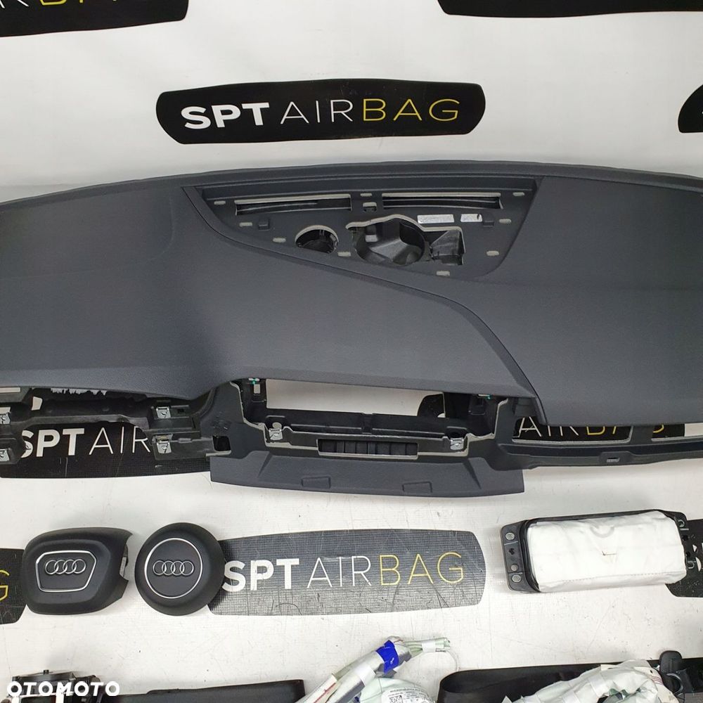 AUDI A4 B9 A5 8W DESKA ROZDZIELCZA KONSOLA KOKPIT PULPIT PODUSZKI AIRBAG AIR BAG PASY KURTYNY  KIT SET - 3